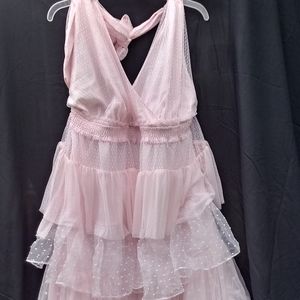 Target Loveshack Fancy Pink Halter Dress